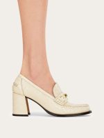 Ferragamo F buckle heeled loafer - Image 4